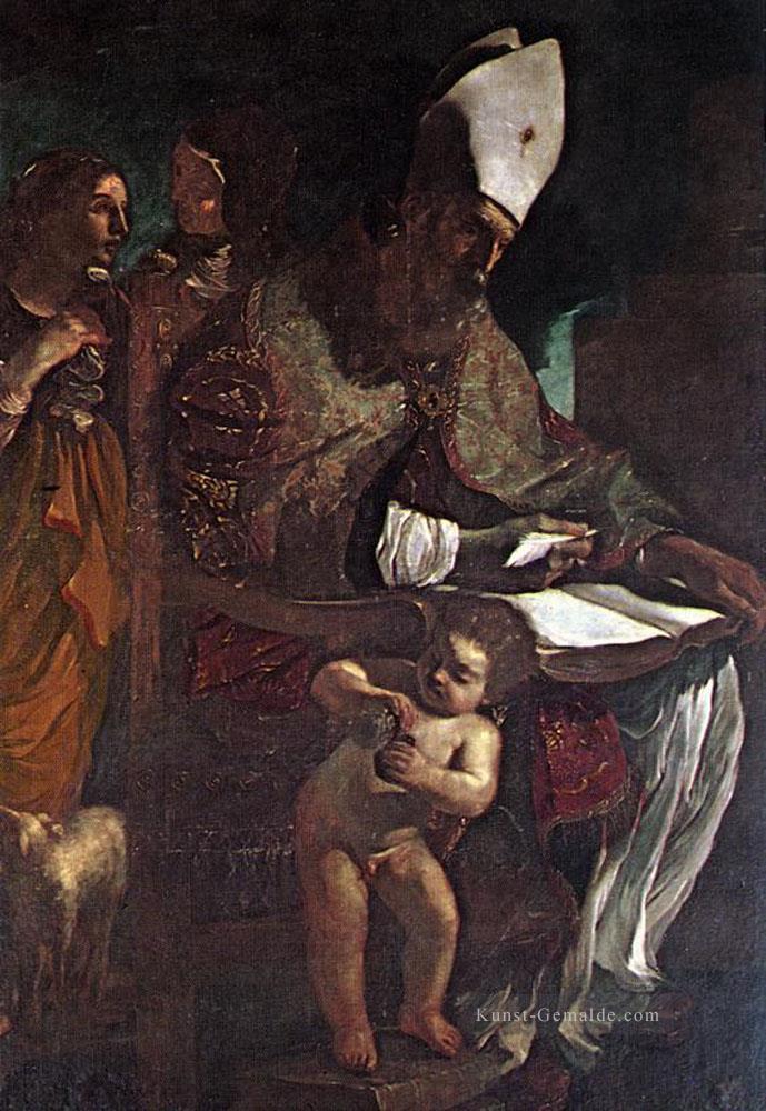 St Augustine Barock Guercino Ölgemälde